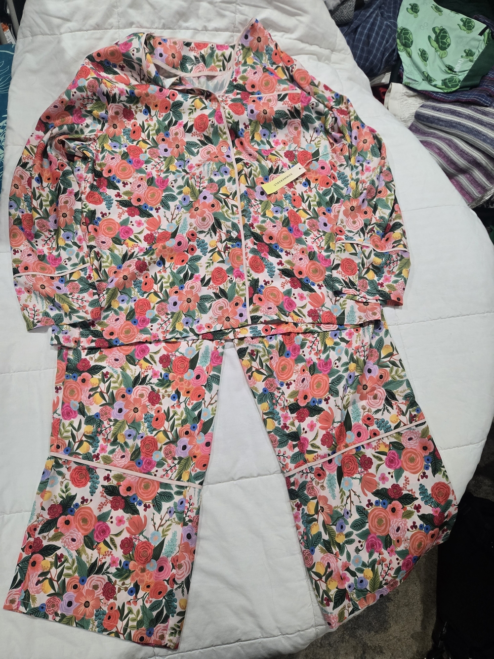 summersalt Floral Pink Multi-Color Pajama Set